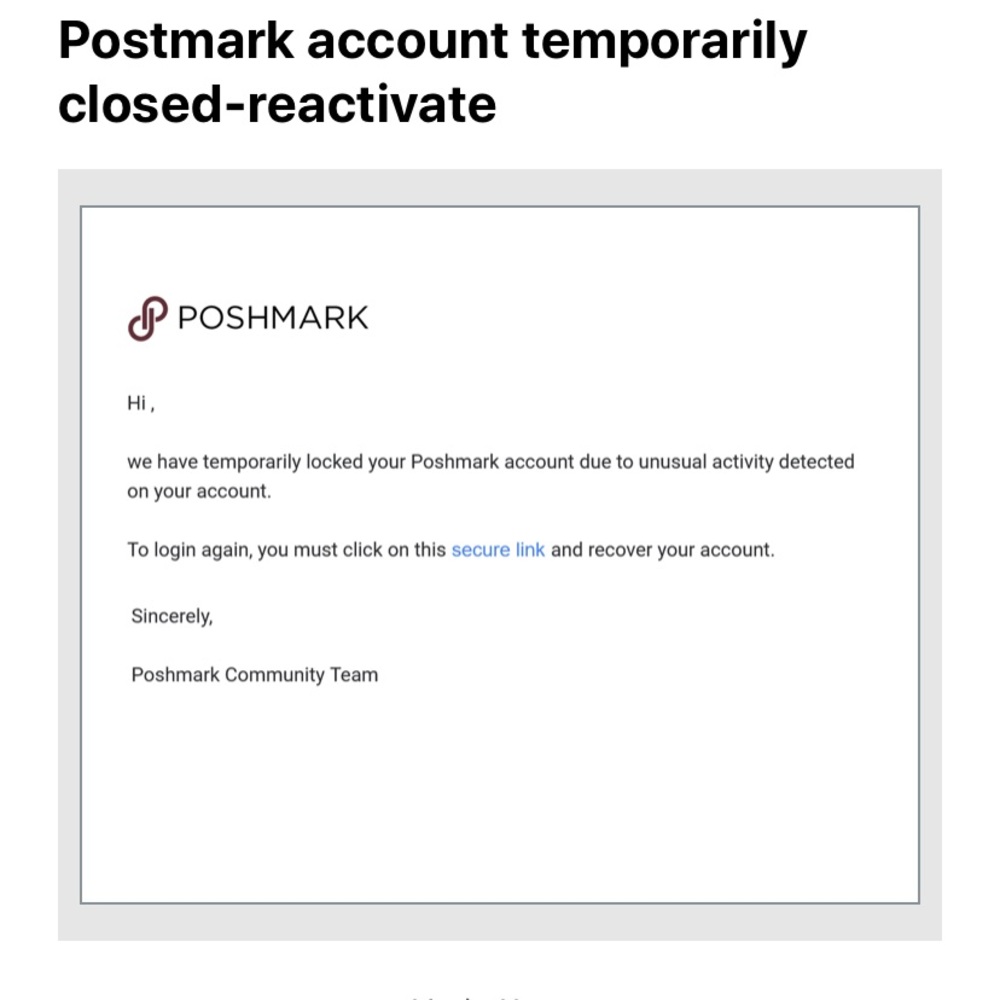 ‼️SCAM EMAIL‼️